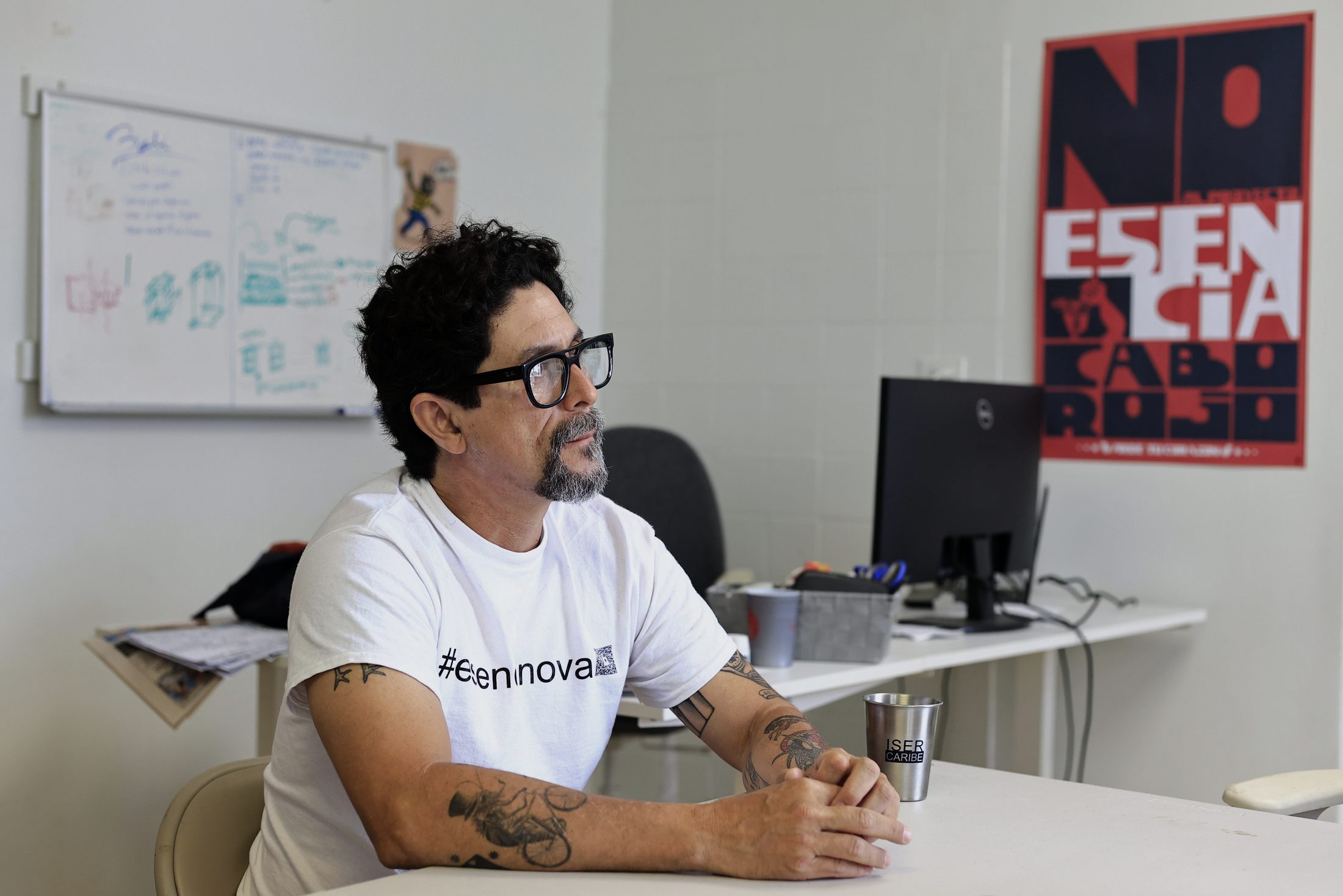 Cabo Rojo (PUERTO RICO), 04/08/2026.- Braulio Quintero of ISER Caribe, during an interview for The Parlor Magazine. The Parlor Magazine/Thais Llorca