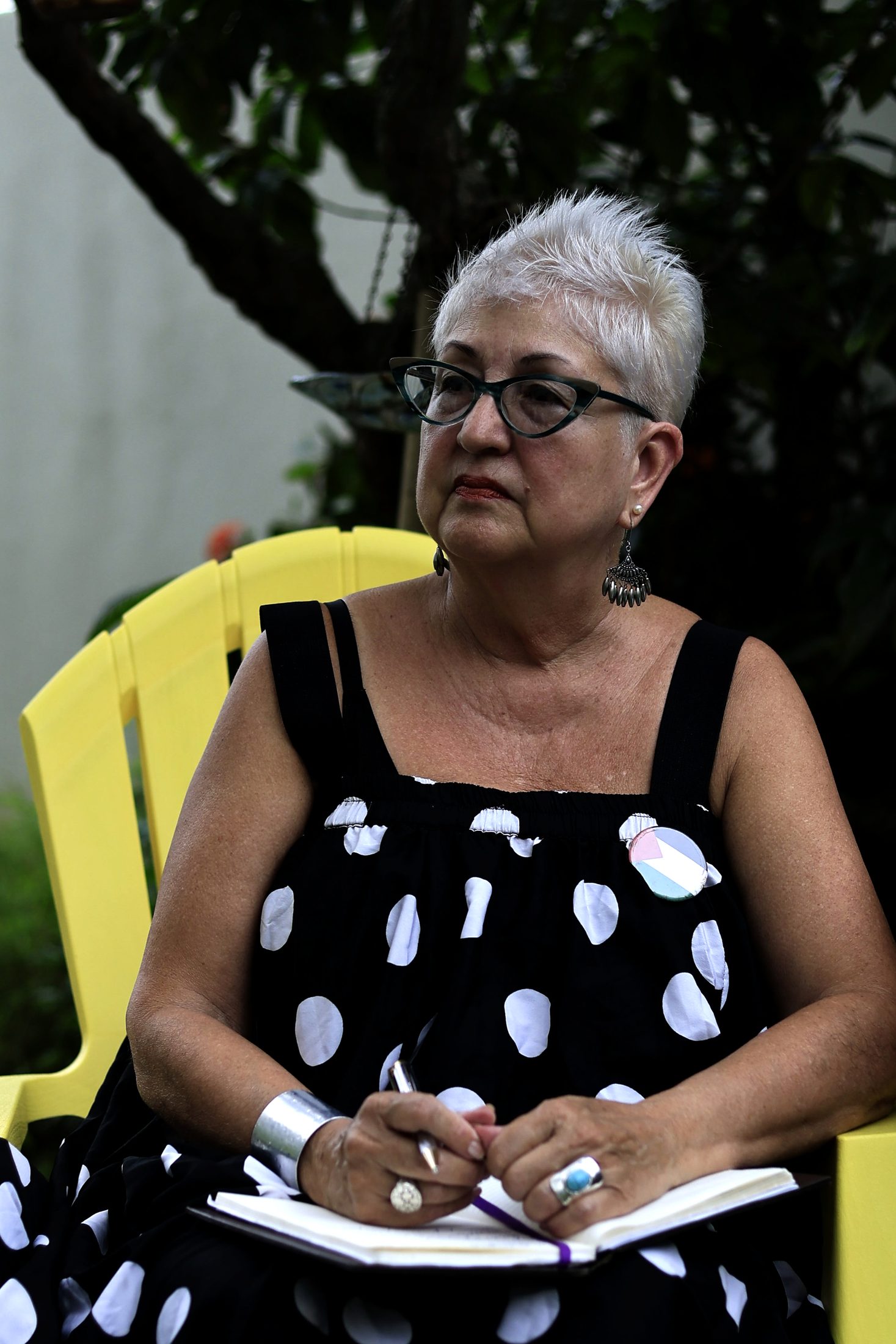 San Juan (PUERTO RICO), 06/25/2026. The artist Ada Rosa Rivera Negrón during a meeting of Las Lolitas. Las Lolitas are a feminist, pro-independence group that honors the nationalist Lolita Lebrón. The Parlor Magazine/Thais Llorca